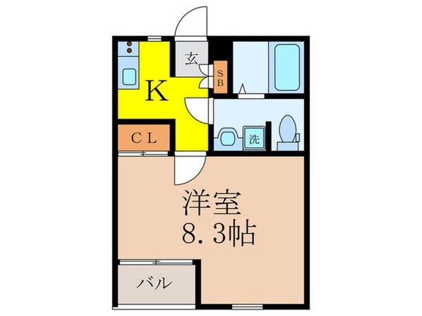 moco-02の物件間取画像